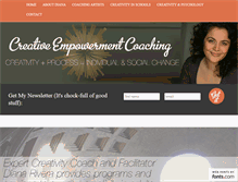 Tablet Screenshot of creativeempowermentcoaching.com